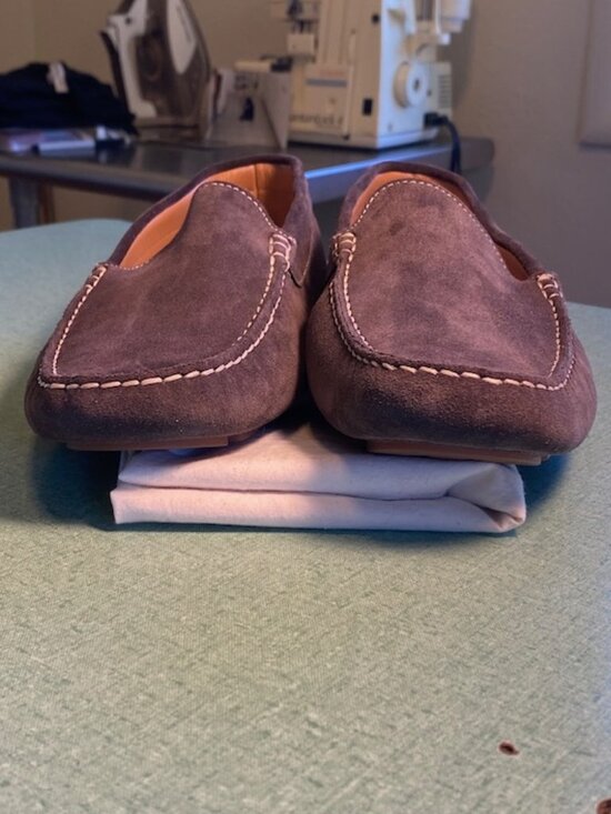 Bruno Parmigiani Made in Italy Brown Suede Driving Shoes M Size EU 40 (US7-7.5) main image 8